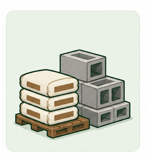 建設資材販売のイラスト
